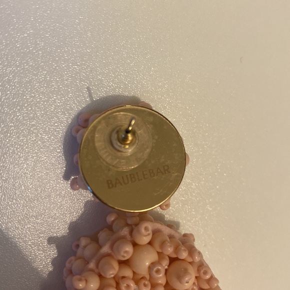 BaubleBar earrings! Light pink - shell/bead style. Barely worn. - Picture 4 of 4